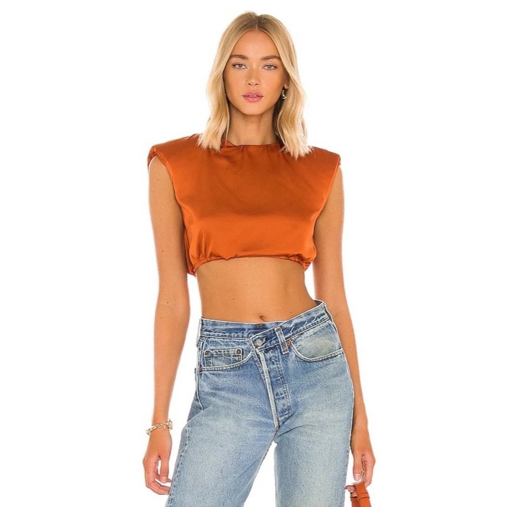 Superdown Renee Crop Top In Rust - image 1